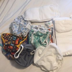 Cloth diaper cover and soaker lot